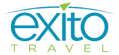 Exito travel logo to book flights worldwide