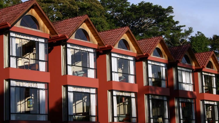 Exterior of Hotel Fonda Vela in Monteverde, Costa Rica