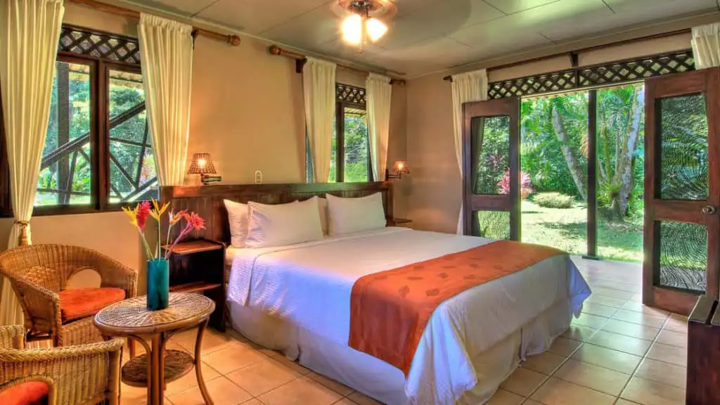 River View Downstairs Room with King Bed at Tortuga Lodge

