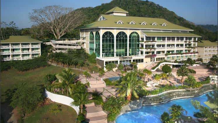 Outdoor pool and main building at Gamboa Rainforest Resort in Panama