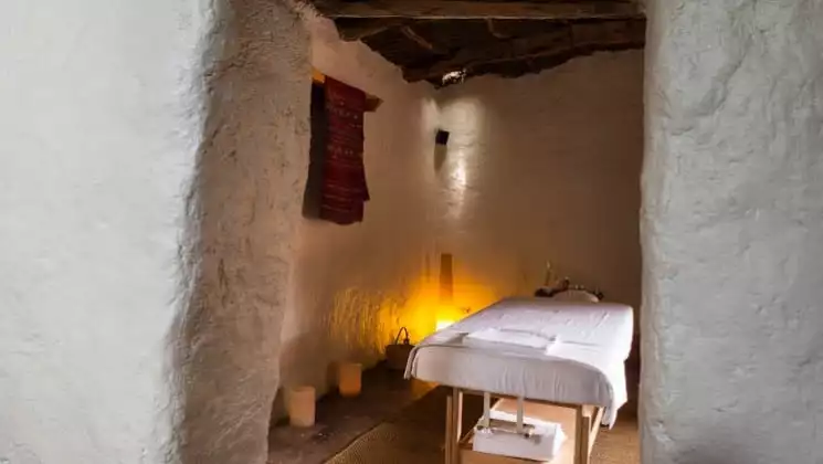 Relax in the traditional adobe massage room at Explora Atacama Lodge