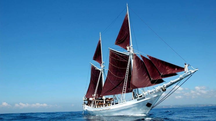Katharina sailing vessel in Indonesia.