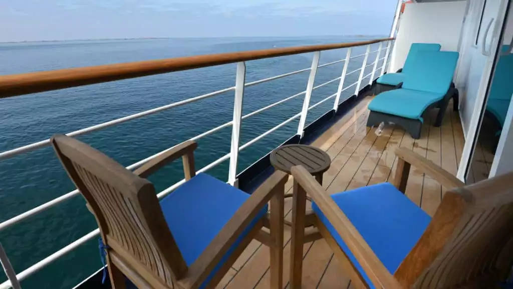 Owner's Suite Balcony aboard Hebridean Sky