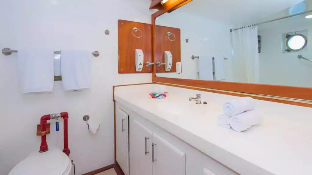 Cabin 2 bathroom aboard Beluga