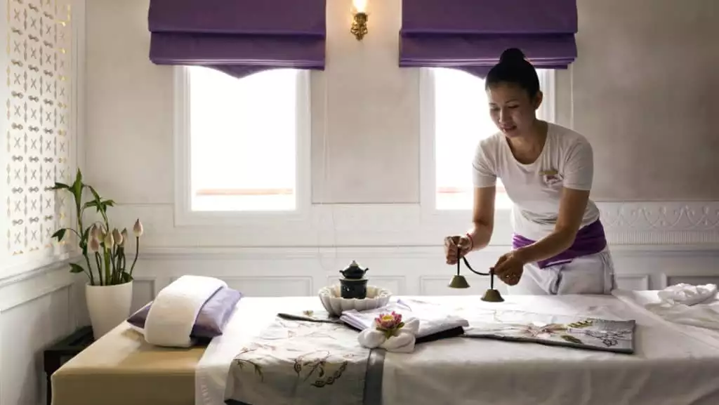 The ship’s Apsara Spa offers a broad range of massages and pampering treatments.