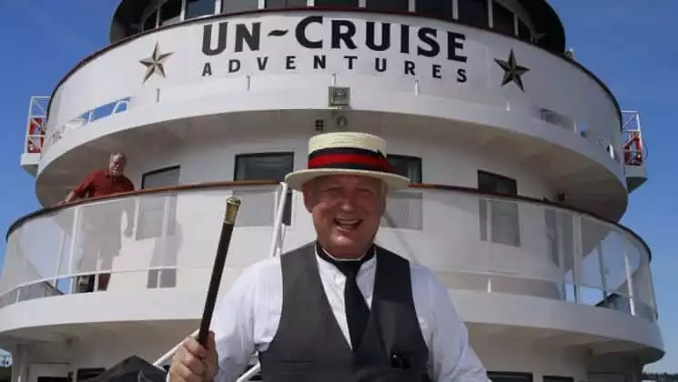 Un-Cruise Adventures CEO Dan Blanchard aboard Wilderness Legacy