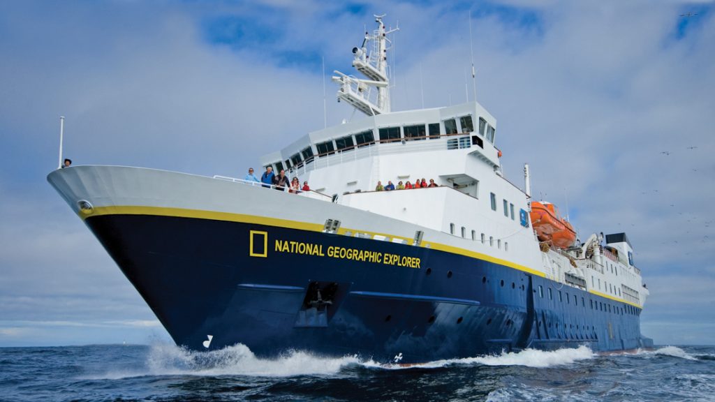 The National Geographic Explorer is a state-of-the-art expedition ship. Plying the waters of the Antarctic seas world class.