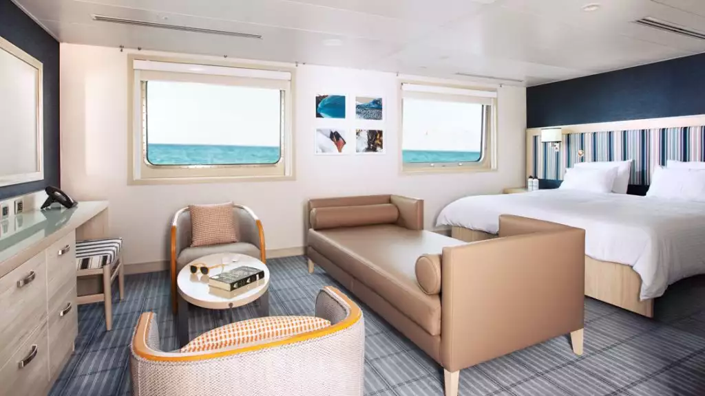 Panorama Deck Darwin Suite aboard the Santa Cruz II