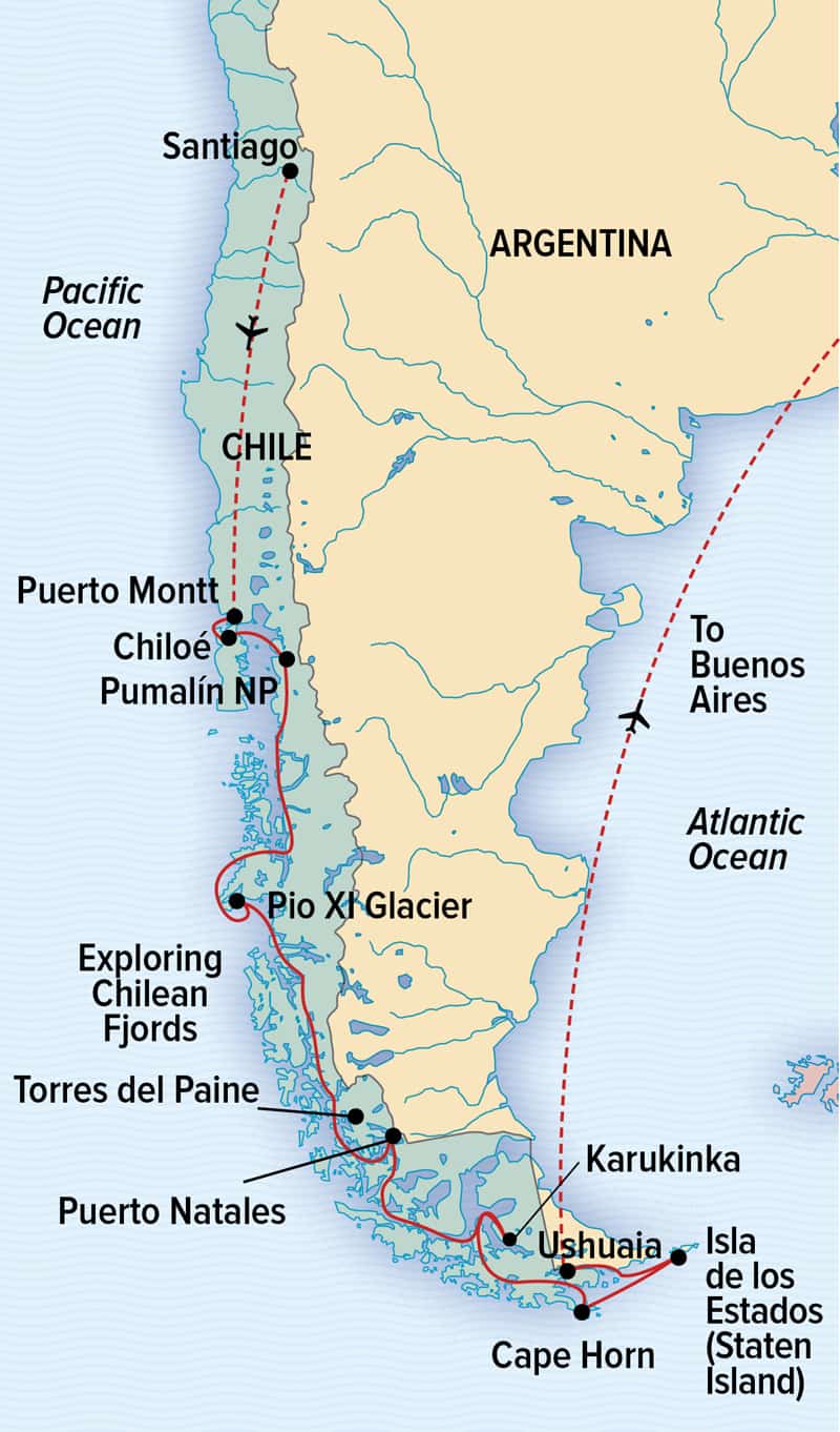 Nat Geo Epic Patagonia Map 