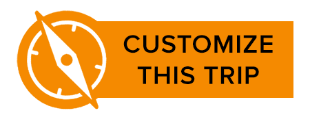orange button with compass icon text reads: Customize this trip