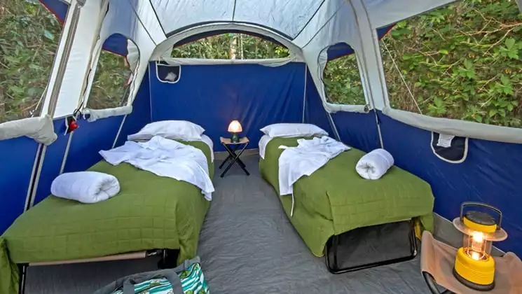 Ask your Adventure Specialist about added-cost glamping.