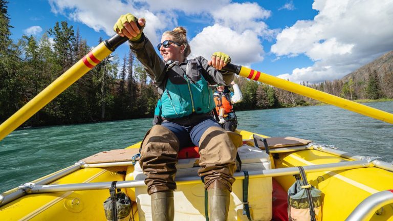 Rowing around the Kenai National Wildlife Refuge one of many different activities on this Ultimate Alaska Adventure