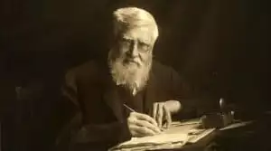 Portrait of Alfred Russel Wallace .
