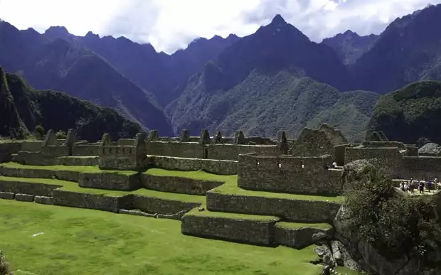 Landscape at Machu Picchu. 