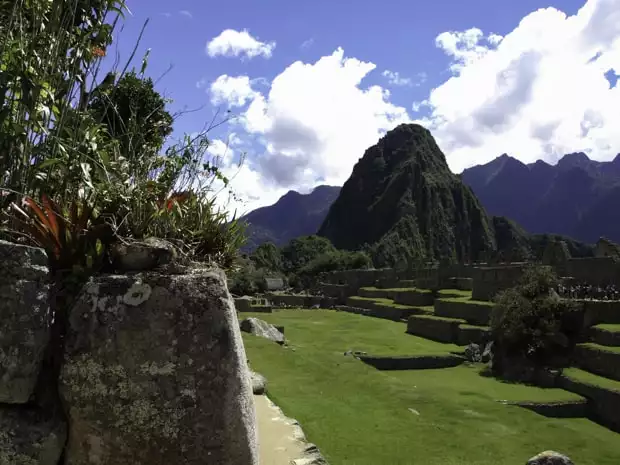 Ruins at Machu Picchu. 