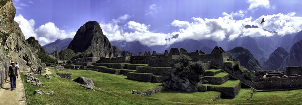 Ruins at Machu Picchu in Peru. 