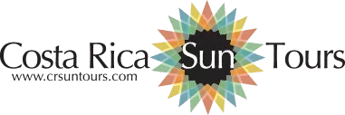 Costa Rica Suntours logo with multicolored sun.