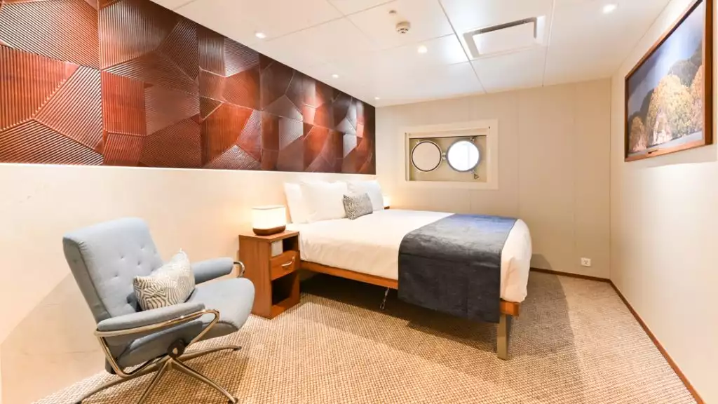 Coral Deck Stateroom aboard the Coral Geographer