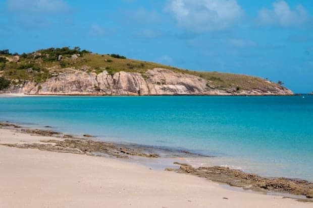 A pristine Australian shoreline on a sunny day