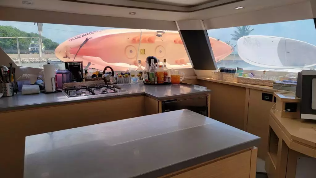 Galley aboard Discover