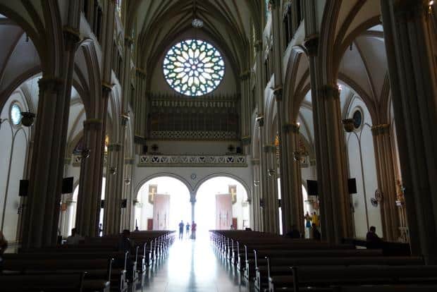 Inside of the cathedral in Guayaquil, Ecuador. 