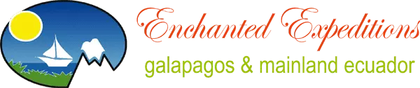 Enchanted Expeditions - Galapagos & Mainland Ecuador logo with sailboat sailing in the sunshine.
