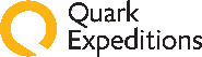 Quark Expeditions logo with orange Q.