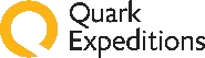 Quark Expeditions logo with orange Q.