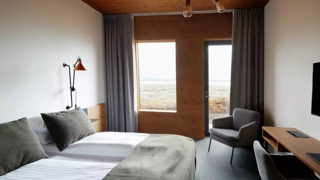 Lake View room with double bed at Fosshotel Myvatn