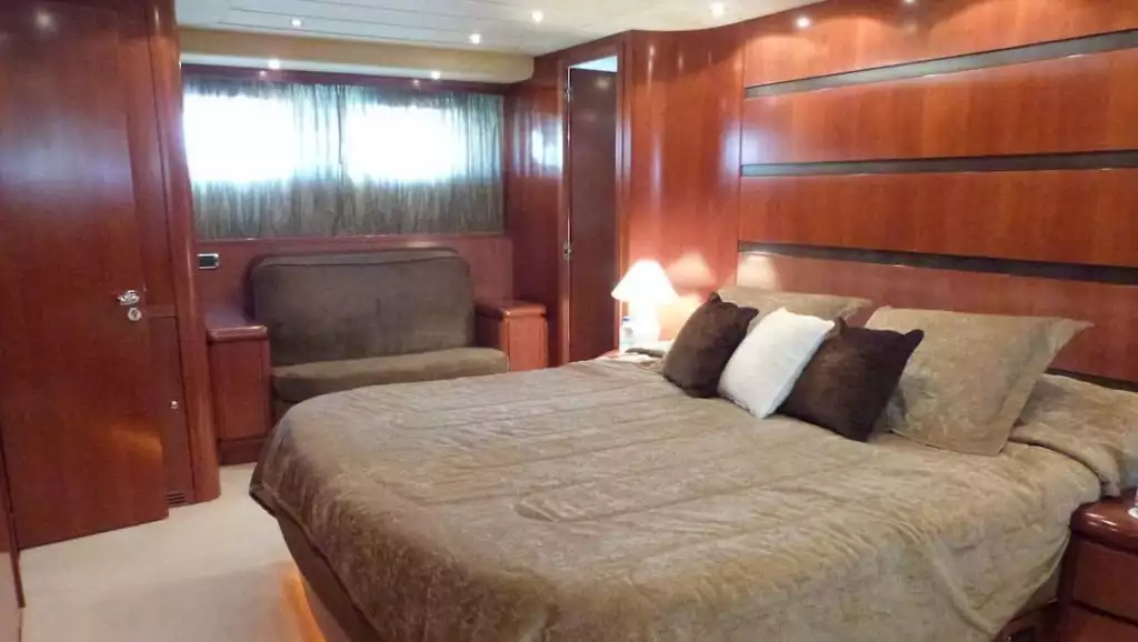 Master cabin aboard Absolute King