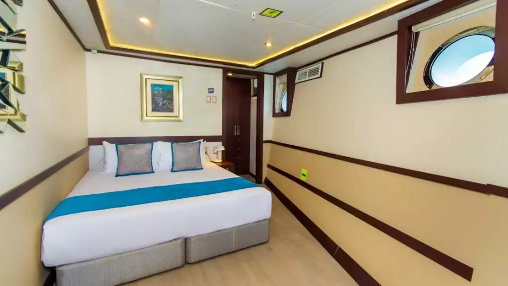 Stateroom #1 with double bed aboard Grand Majestic