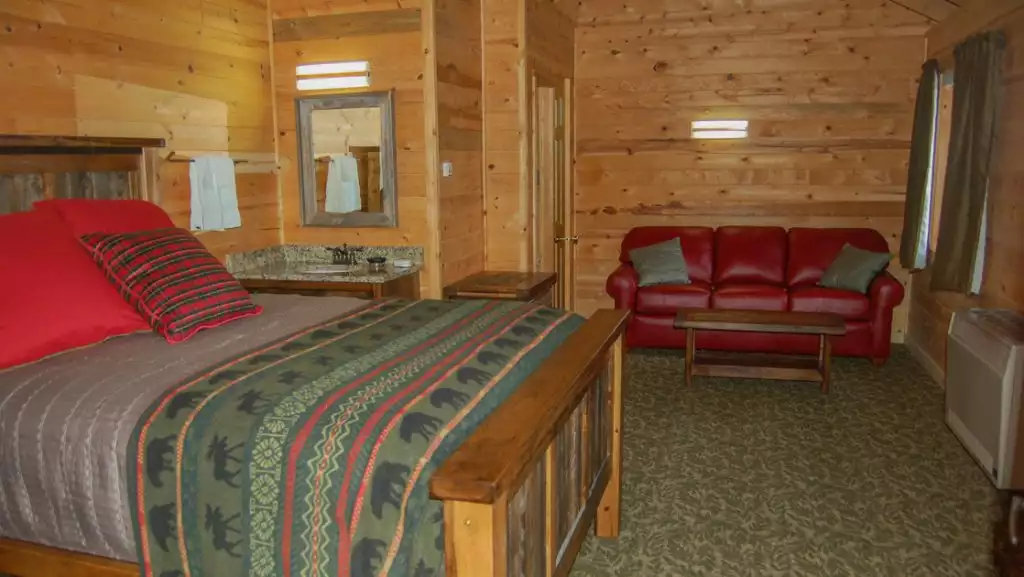 Guest cabin at Kenai Fjords Wilderness Lodge