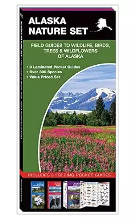 Pocket guide cover of Alaska Nature Set: Field Guides to Wildlife, Birds, Trees & Wildflowers of Alaska by James Kavanagh