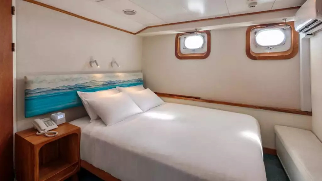 Standard Plus cabin with double bed aboard Coral II