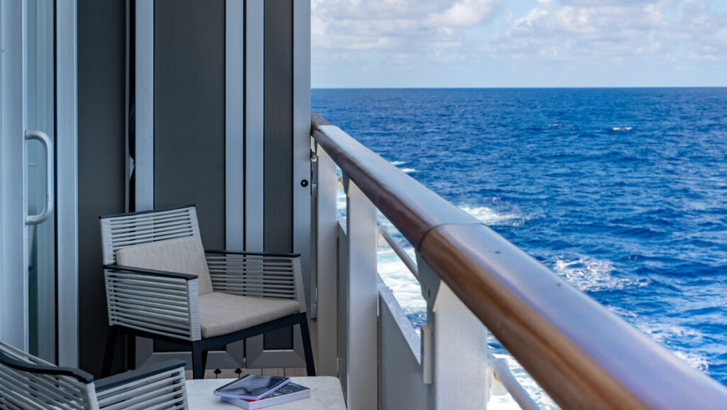 Prestige Suite Balcony. Photo by: Juliette Leclercq/Ponant