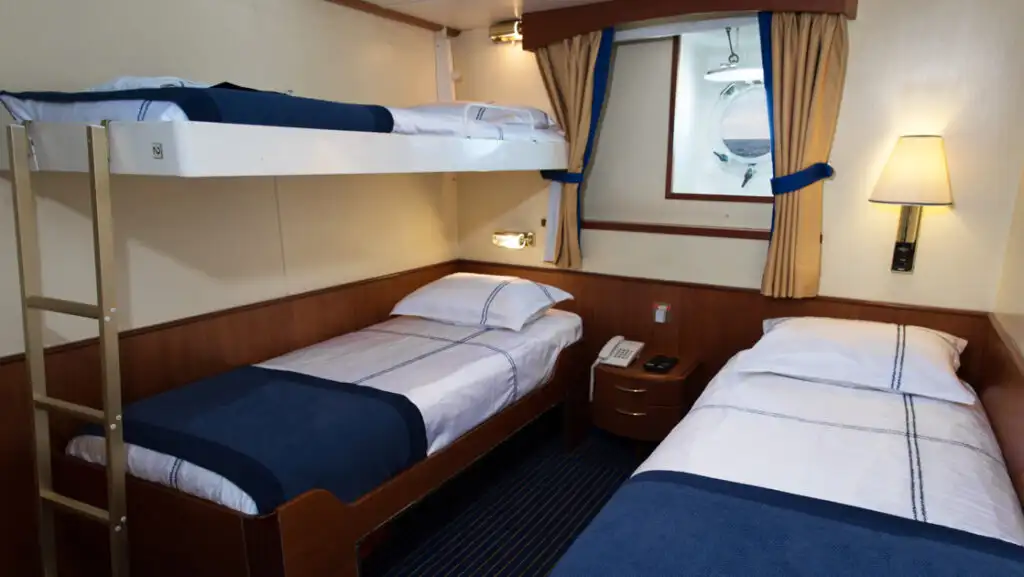 Main Deck Triple aboard MS Expedition. Photo by: Rogelio Espinosa