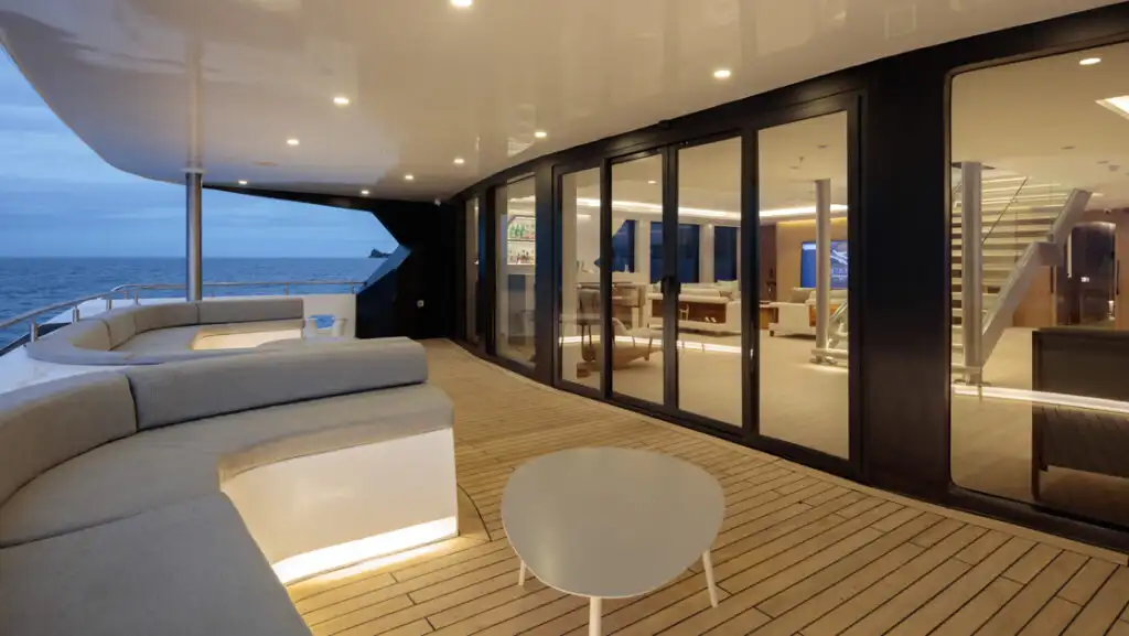 Main Deck Boarding Lounge aboard Hermes