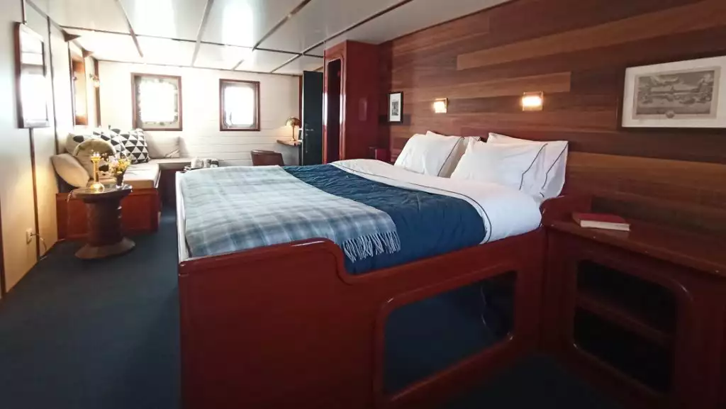 Owner's cabin aboard MS Balto