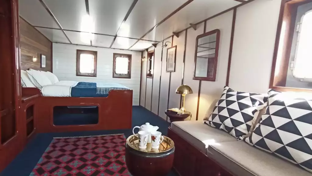 Owner's cabin aboard MS Balto