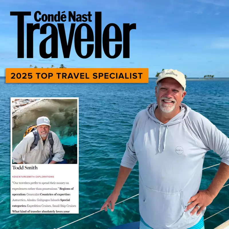 Founder Todd Smith is pictured as one of the top travel specialist for Conde Nast Traveler shown in warm tropical landscapes of Panama
